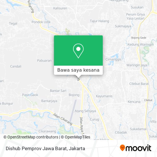Peta Dishub Pemprov Jawa Barat