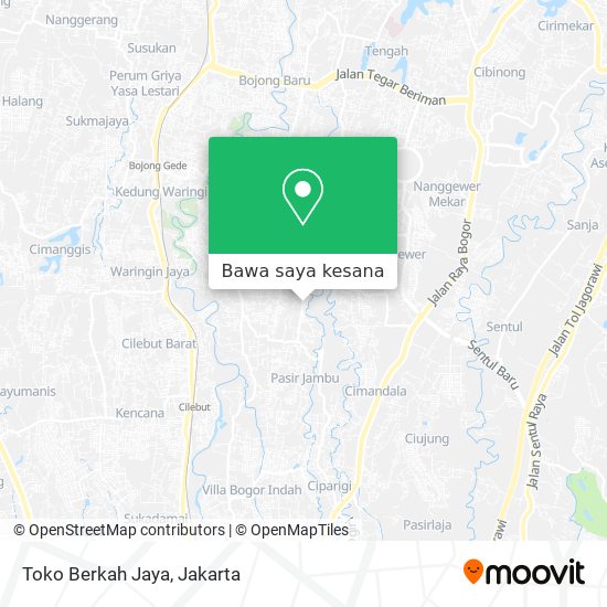 Peta Toko Berkah Jaya