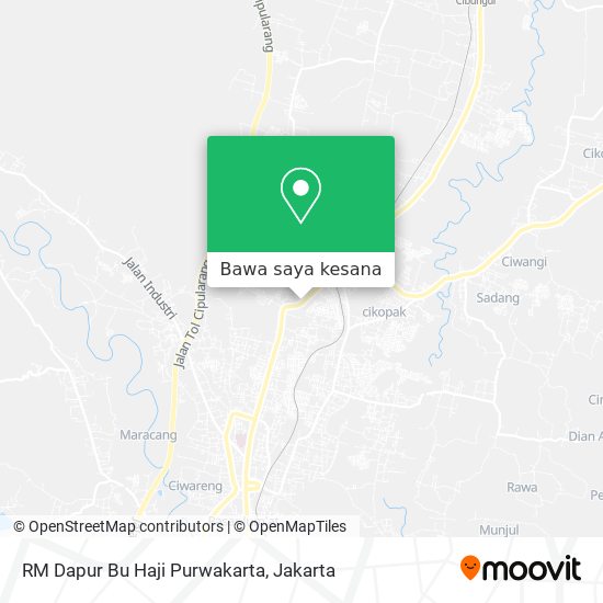 Peta RM Dapur Bu Haji Purwakarta