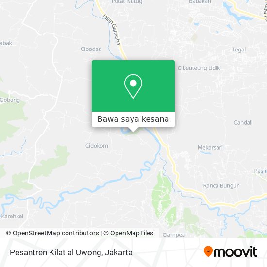 Peta Pesantren Kilat al Uwong