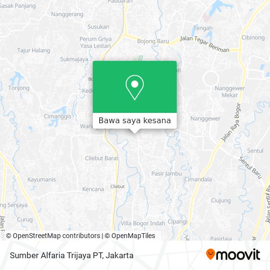 Peta Sumber Alfaria Trijaya PT