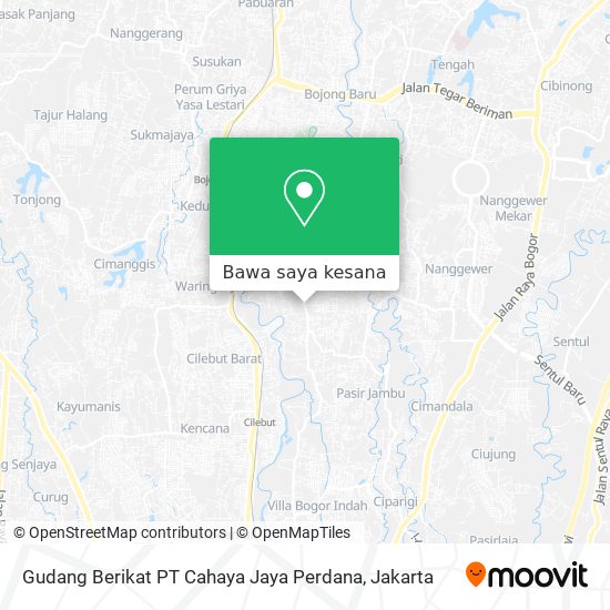 Peta Gudang Berikat PT Cahaya Jaya Perdana