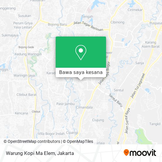 Peta Warung Kopi Ma Elem