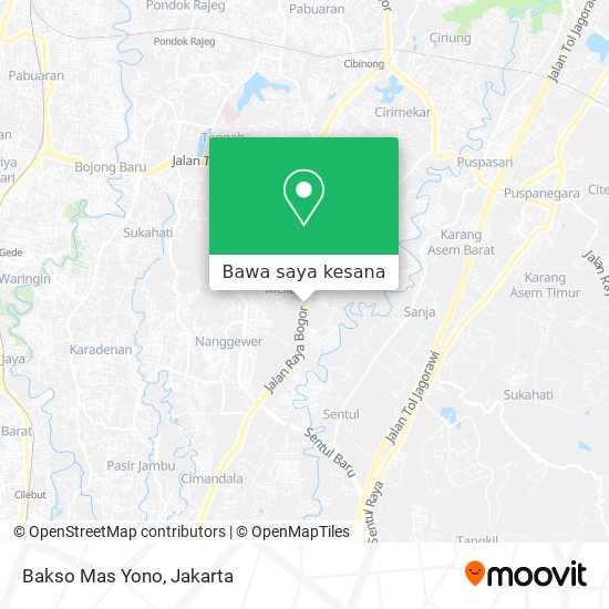 Peta Bakso Mas Yono