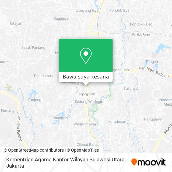 Peta Kementrian Agama Kantor Wilayah Sulawesi Utara