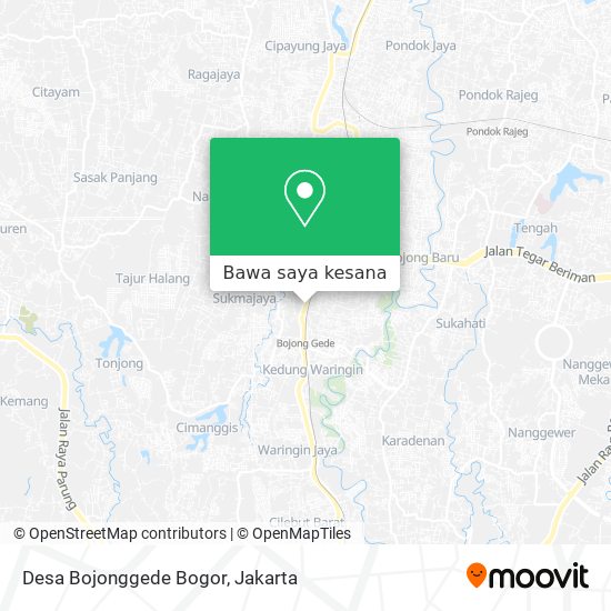 Peta Desa Bojonggede Bogor