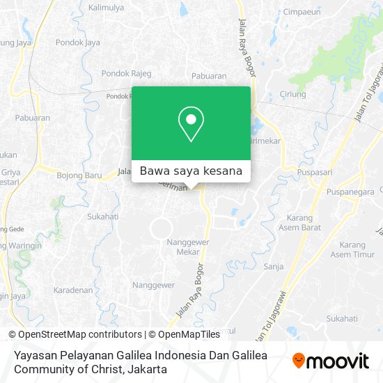Peta Yayasan Pelayanan Galilea Indonesia Dan Galilea Community of Christ