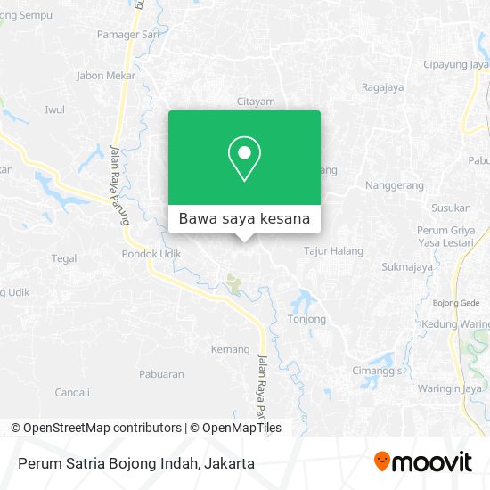 Peta Perum Satria Bojong Indah