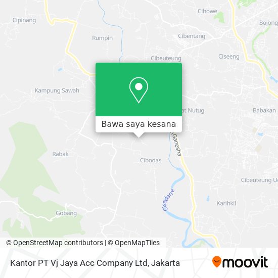 Peta Kantor PT Vj Jaya Acc Company Ltd