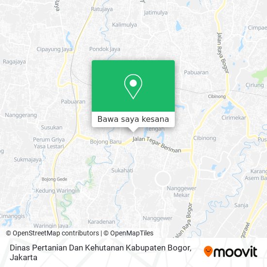 Peta Dinas Pertanian Dan Kehutanan Kabupaten Bogor