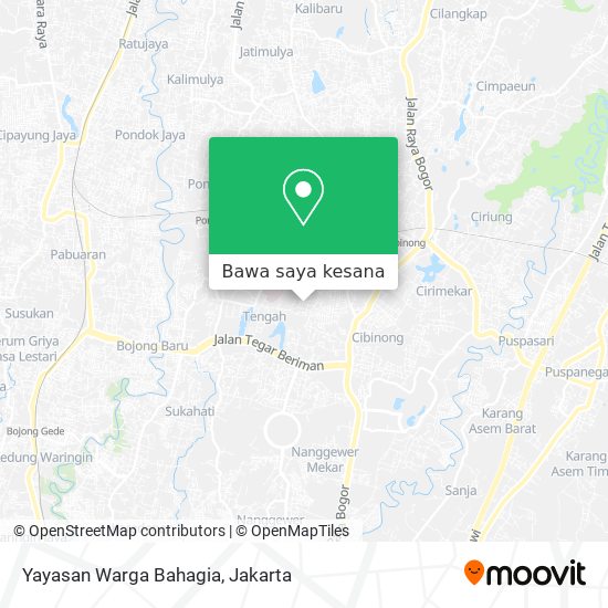 Peta Yayasan Warga Bahagia