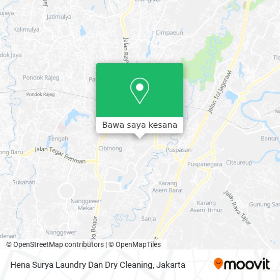 Peta Hena Surya Laundry Dan Dry Cleaning