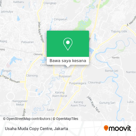 Peta Usaha Muda Copy Centre