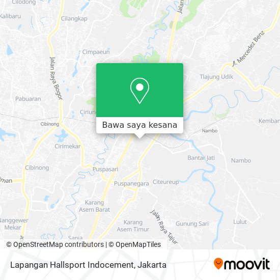 Peta Lapangan Hallsport Indocement