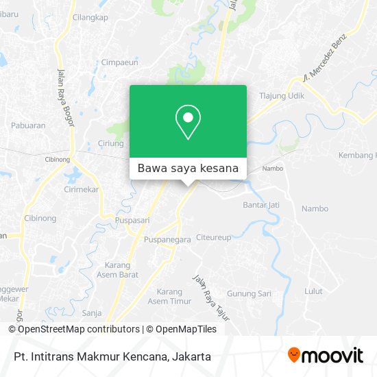 Peta Pt. Intitrans Makmur Kencana