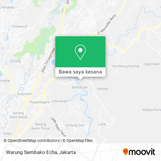 Peta Warung Sembako Echa