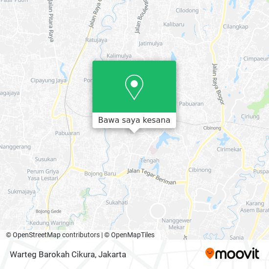 Peta Warteg Barokah Cikura