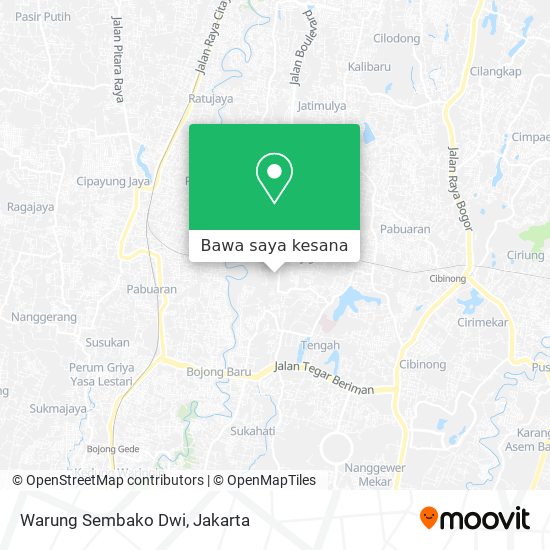 Peta Warung Sembako Dwi