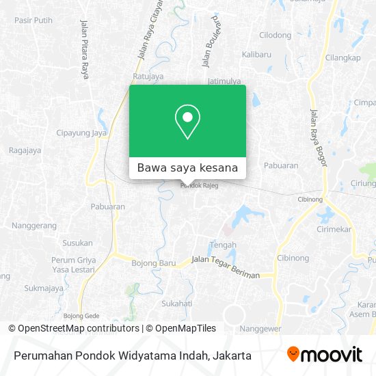 Peta Perumahan Pondok Widyatama Indah