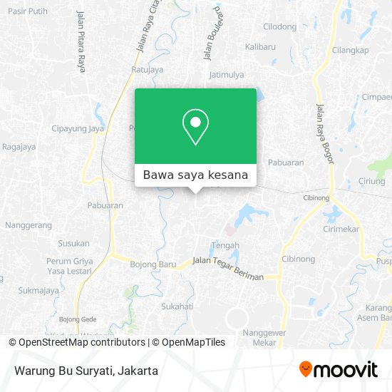 Peta Warung Bu Suryati