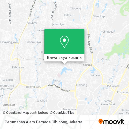 Peta Perumahan Alam Persada Cibinong