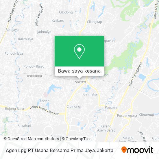 Peta Agen Lpg PT Usaha Bersama Prima Jaya