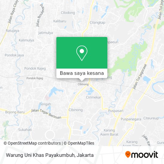 Peta Warung Uni Khas Payakumbuh