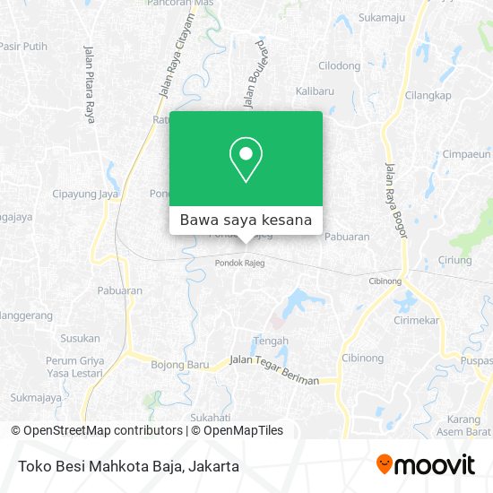 Peta Toko Besi Mahkota Baja