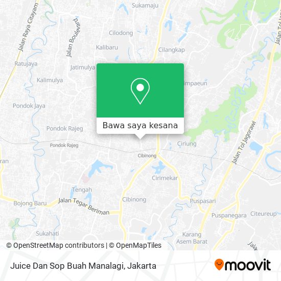 Peta Juice Dan Sop Buah Manalagi