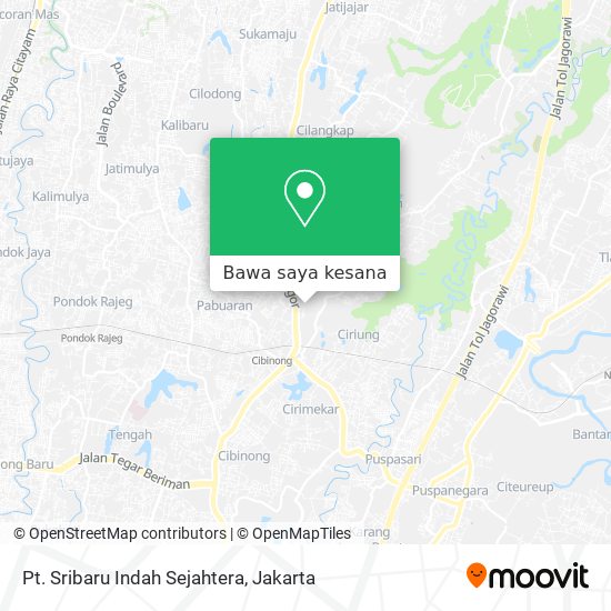 Peta Pt. Sribaru Indah Sejahtera