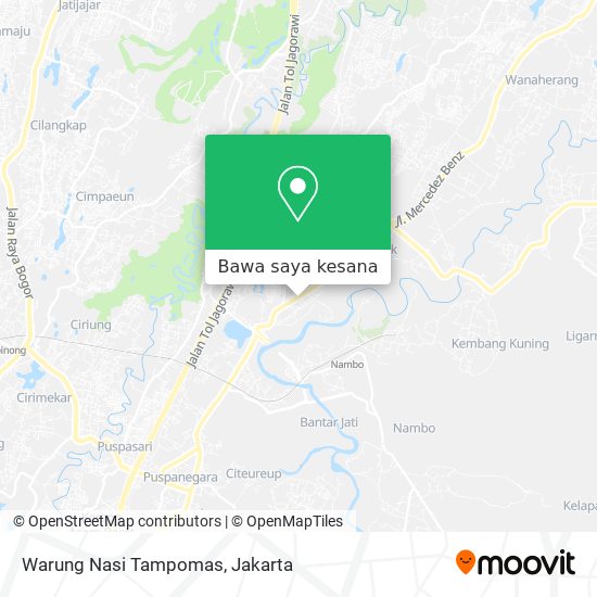 Peta Warung Nasi Tampomas