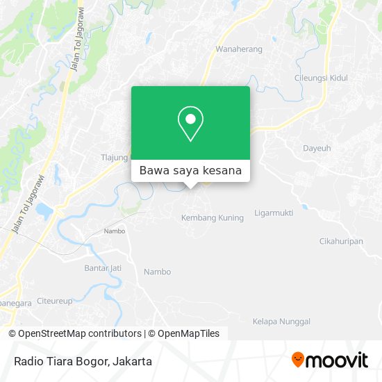 Peta Radio Tiara Bogor