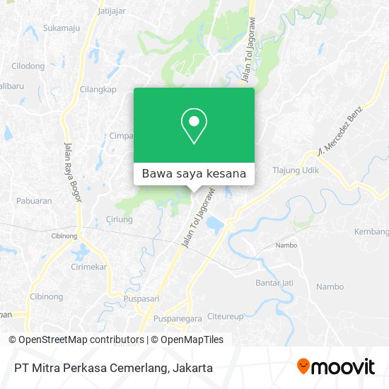 Peta PT Mitra Perkasa Cemerlang