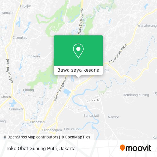 Peta Toko Obat Gunung Putri