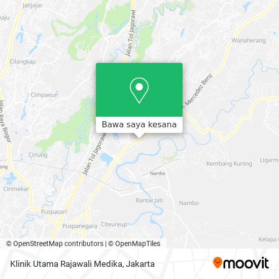 Peta Klinik Utama Rajawali Medika
