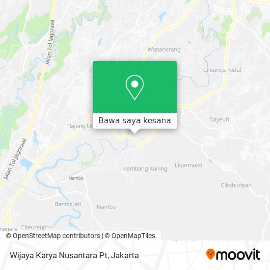 Peta Wijaya Karya Nusantara Pt