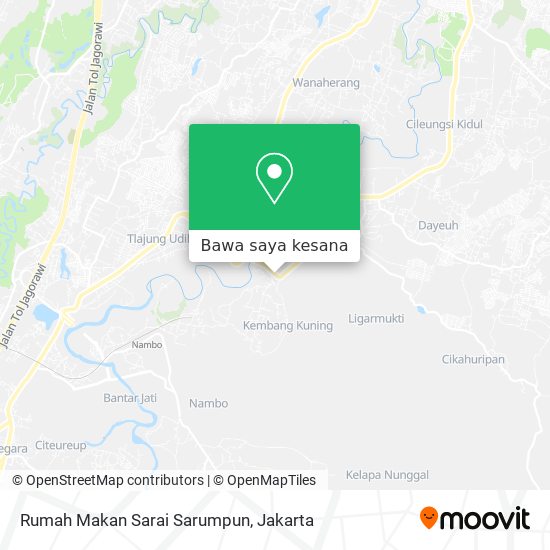 Peta Rumah Makan Sarai Sarumpun