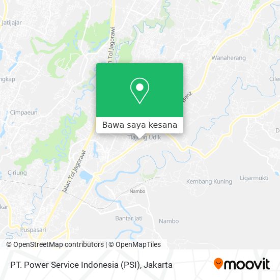 Peta PT. Power Service Indonesia (PSI)