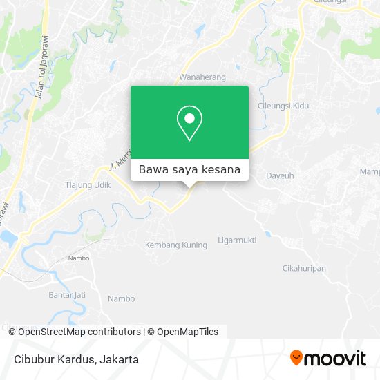 Peta Cibubur Kardus