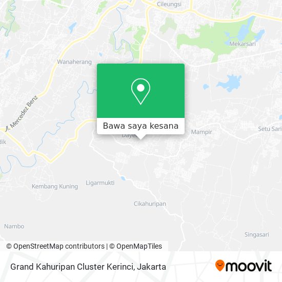 Peta Grand Kahuripan Cluster Kerinci