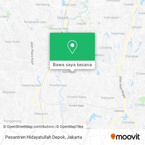 Peta Pesantren Hidayatullah Depok