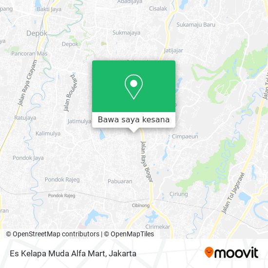 Peta Es Kelapa Muda Alfa Mart