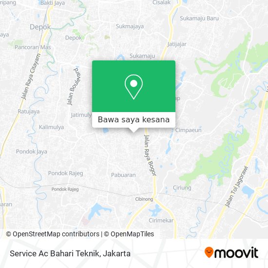 Peta Service Ac Bahari Teknik