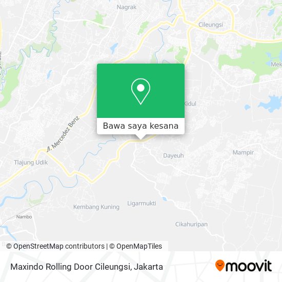 Peta Maxindo Rolling Door Cileungsi