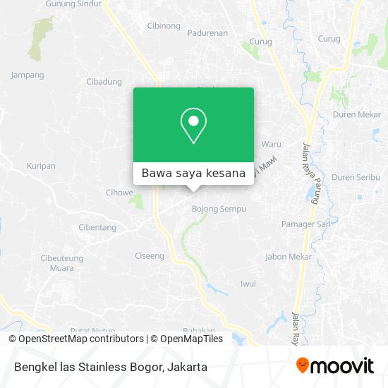 Peta Bengkel las Stainless Bogor