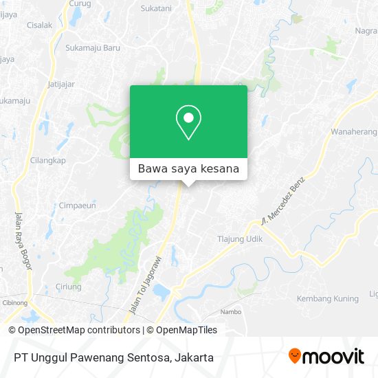 Peta PT Unggul Pawenang Sentosa