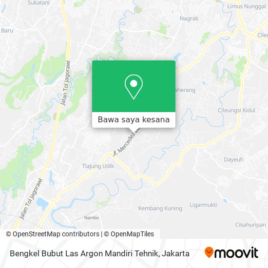 Peta Bengkel Bubut Las Argon Mandiri Tehnik