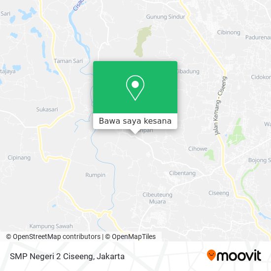 Peta SMP Negeri 2 Ciseeng