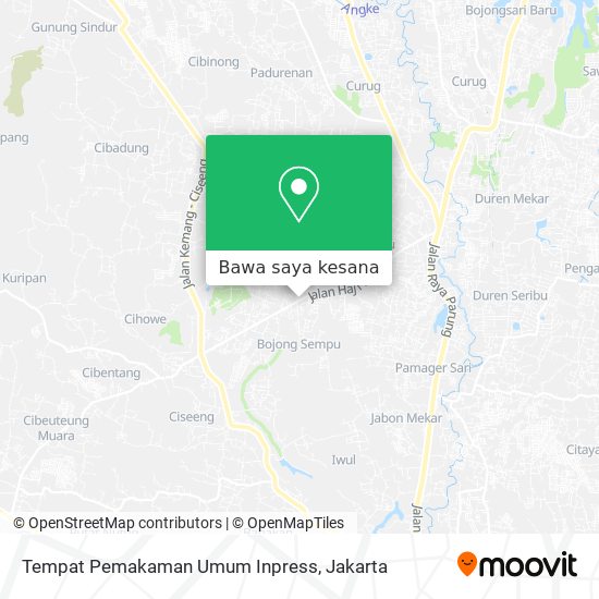 Peta Tempat Pemakaman Umum Inpress