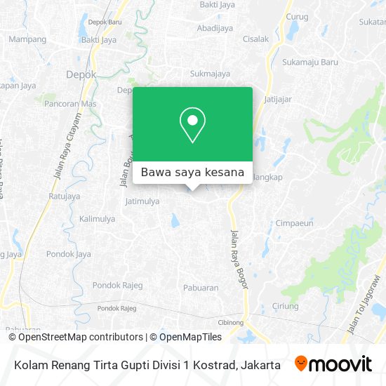 Peta Kolam Renang Tirta Gupti Divisi 1 Kostrad